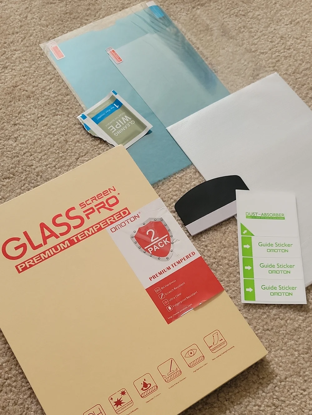 Free W Any Purch!Tempered Glass Screen Protector for Tablets - Clear. JUST ONE.